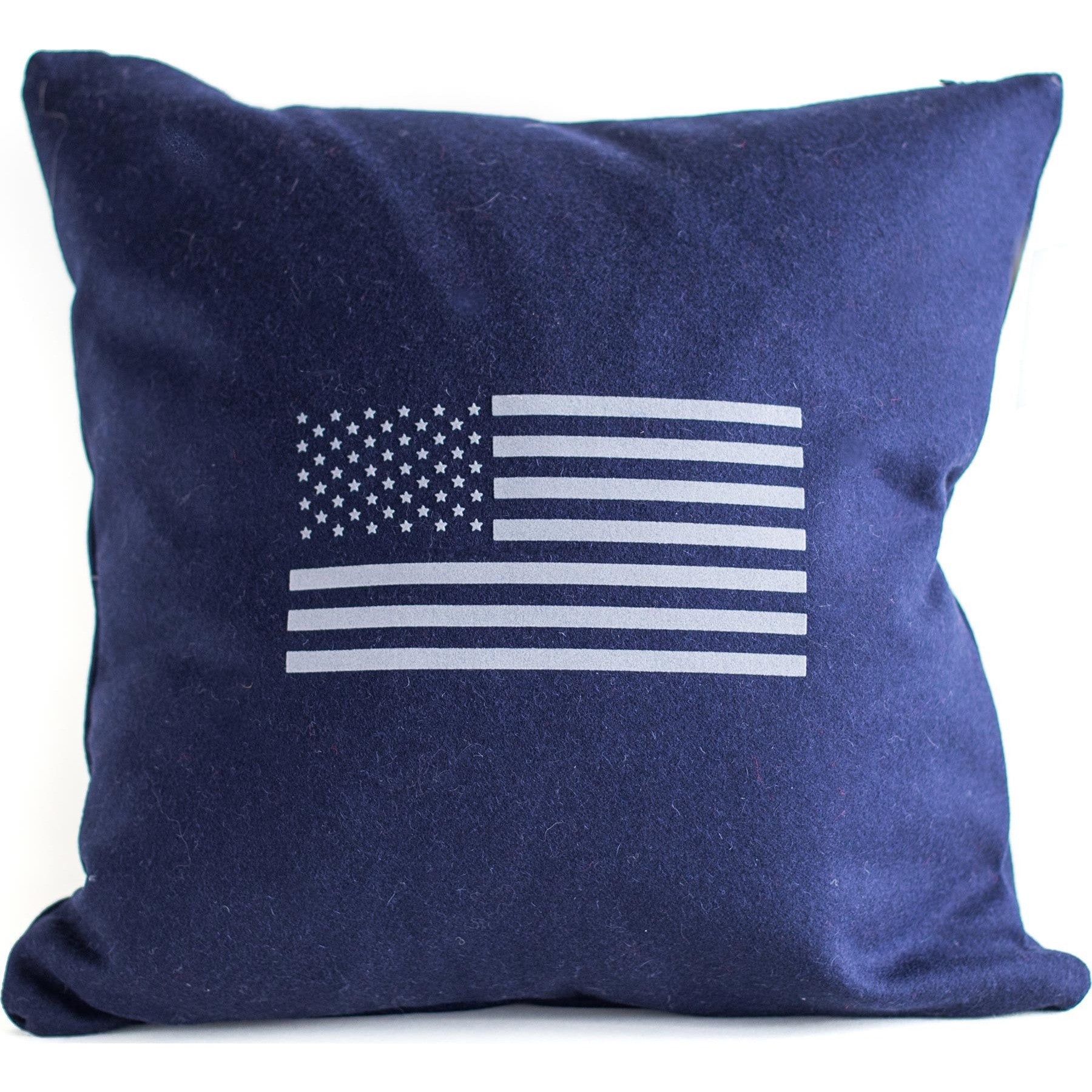 Flag Merino Wool Throw Pillow.