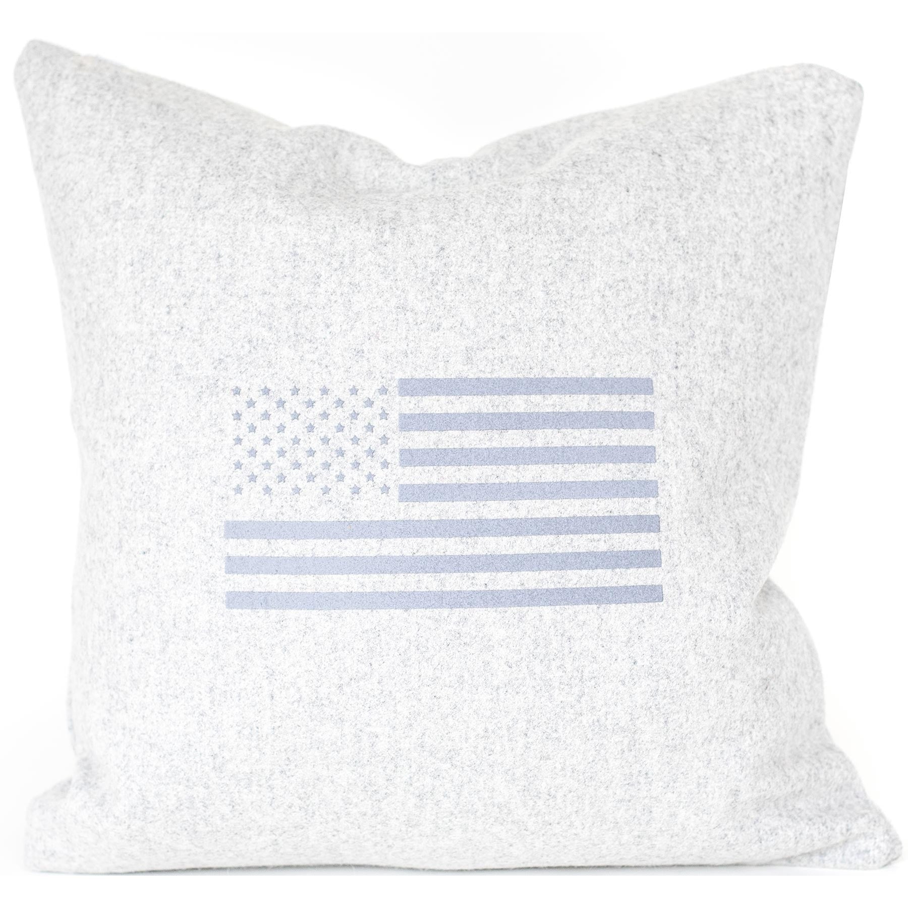 Flag Merino Wool Throw Pillow.