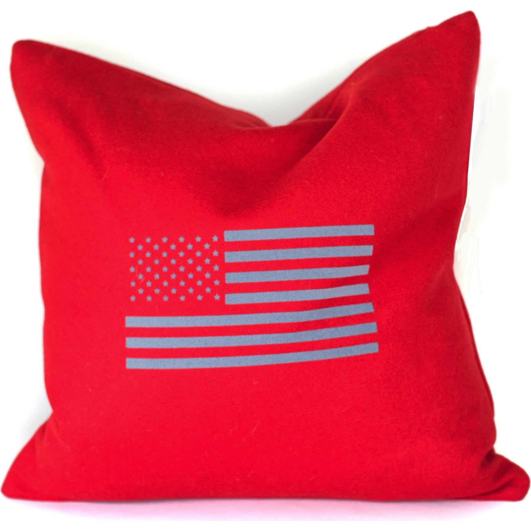 Flag Merino Wool Throw Pillow.