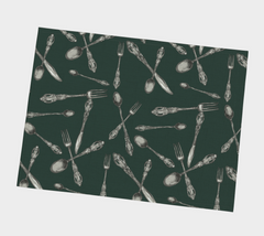 GOOD SILVER FOREST Green Placemats