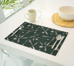GOOD SILVER FOREST Green Placemats