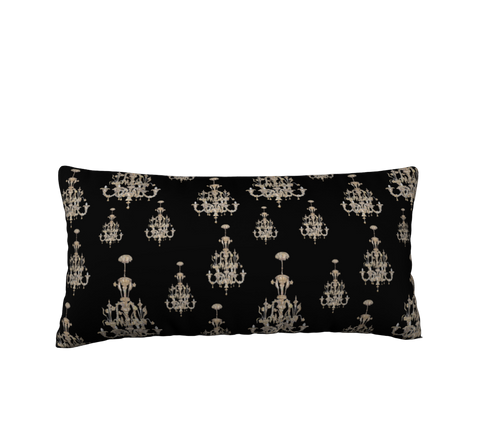 MURANO Chandelier print  GOLD/BLACK