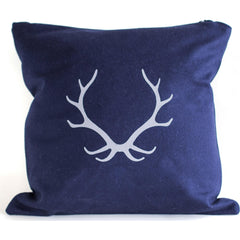 Antlers Merino Wool Throw Pillow.